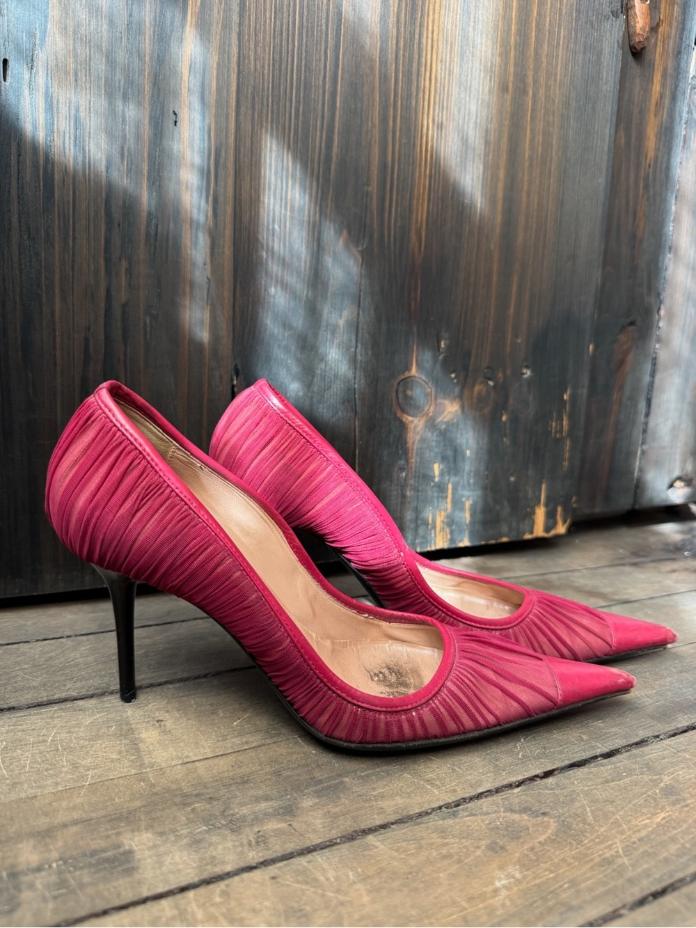 Les Tropeziennes Fuchsia Pointed-Toe Stiletto Pumps